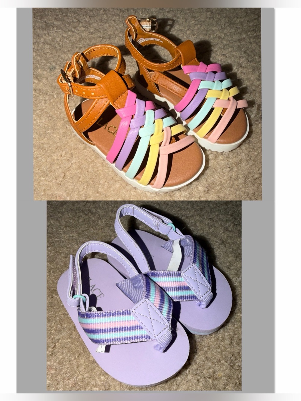 NWOT Toddler Girls Sandals Lot Childrens Place